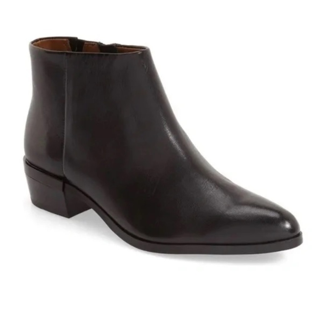 Coach Montana Black Leather Booties Sz 9.5